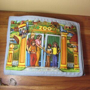 zoo fabric book felt pocket animals (W5493)